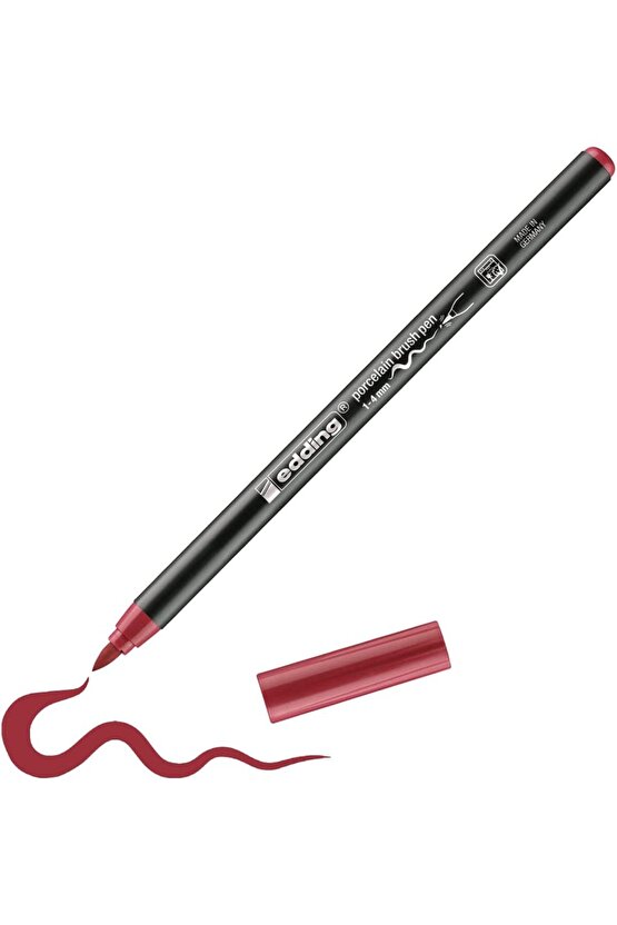 Porselen Kalemi Fırça Uçlu 1-4 MM Kırmızı 4200