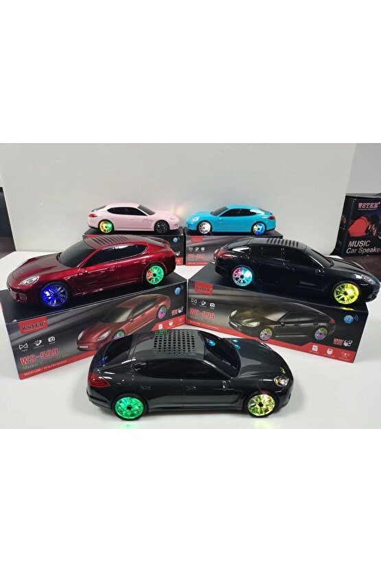 Porshe Oto Tasarımlı Bluetooth Hoparlör Sd Kart Usb Fm Radyolu Kablosuz Speaker