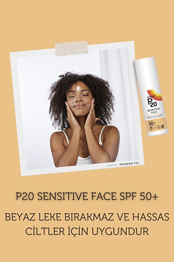 P20 Hassas Yüz SPF50+ Koruyucu Güneş Krem - 50 gr