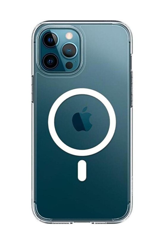 Iphone 13 Uyumlu Şeffaf Mat Magsafe Kılıf Pc-1650