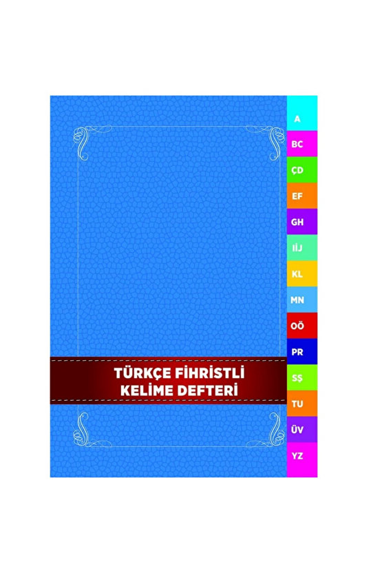 Defter Kelime Fihristi Türkçe Karatay Yayınevi Karton Kapak 153-08-4308