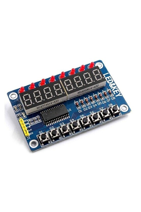 Tm1638 Modülü Anahtar Ekran Avr Arduino 8-bit Dijital Led