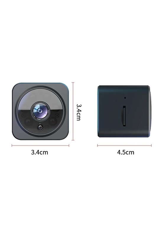 WiFi Mini ip Kamera Çift Sesli Dahili Telefon Kontrollü Gece görüşlü Mini Dijital Video Kamera