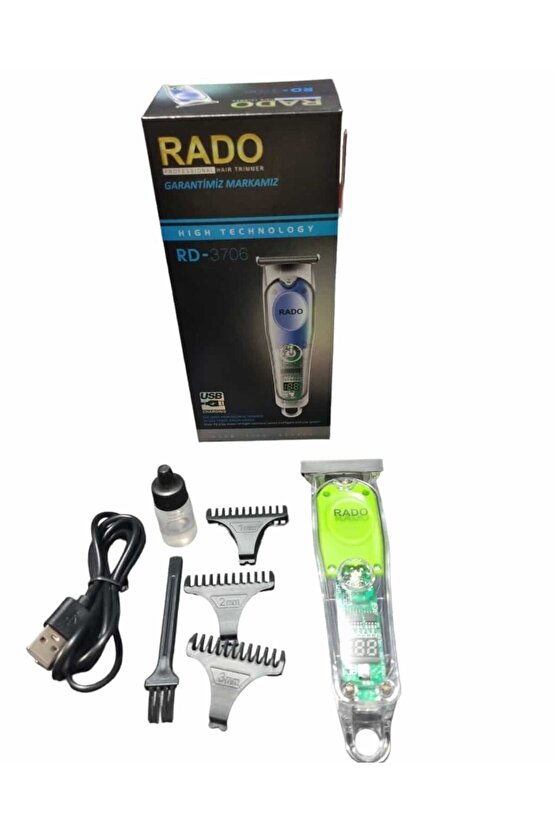 Kuru RD-3706 Saç Sakal Tıraş Makinesi Yok Saç-Sakal-Vücut Yok İthalatçı Garantili 6 Saat ve Üstü 3-
