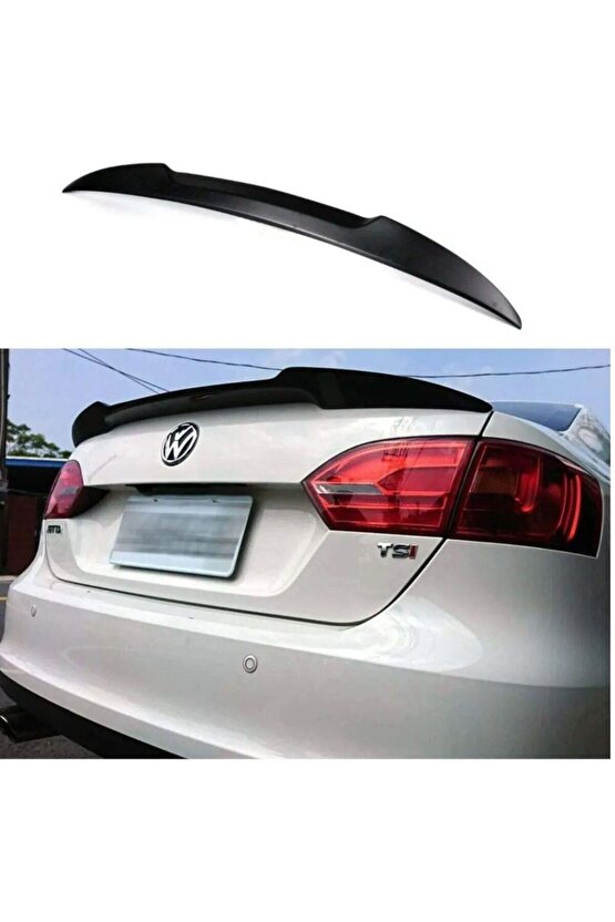 Vw jetta bagaj üstü spoiler pianoblack boyalı yarasa 2011  2017