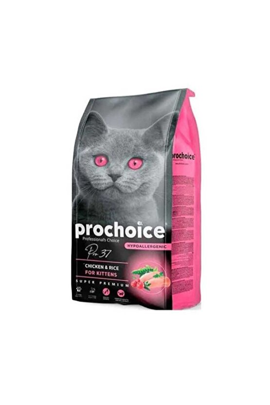 Neo Pet Market Prochoice Pro Choice Pro 37 Tavuklu Ve Pirinçli Yavru Kedi Kuru Maması 15 Kg