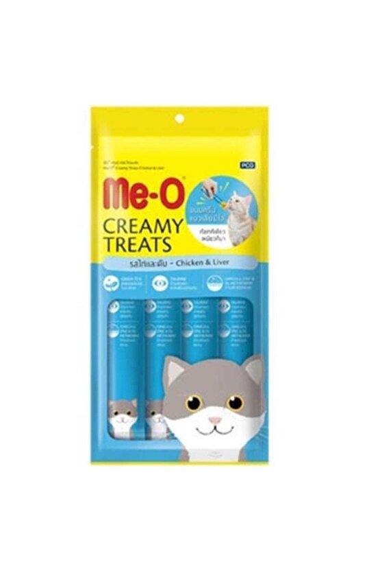 Neo Pet Market Meo Kremalı Kurutulmuş Ton Balıklı Kedi Sıvı Ödül Maması 4x15 gr