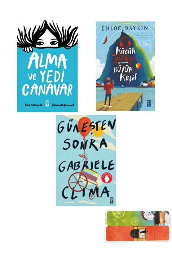 Alma ve Yedi Canavar, Güneşten Sonra, Küçük Yıldız Büyük Keşif nitelikli 3 kitap set