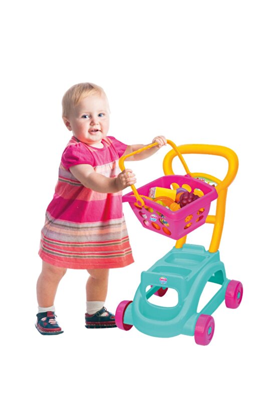 Candy & Ken Sepetli Market Arabası Çocuk Oyuncak Alışveriş Arabası-3032