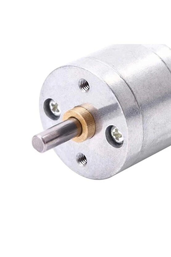 6V 25mm 1360 RPM Yüksek Torklu Mini DC Redüktörlü Motor