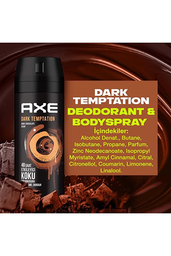 Erkek Deodorant Sprey Dark Temptation 150 ml