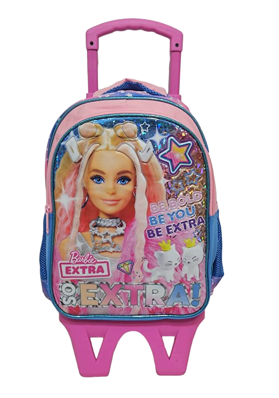 Barbie Çekçekli Okul Çantası 3 lü Set