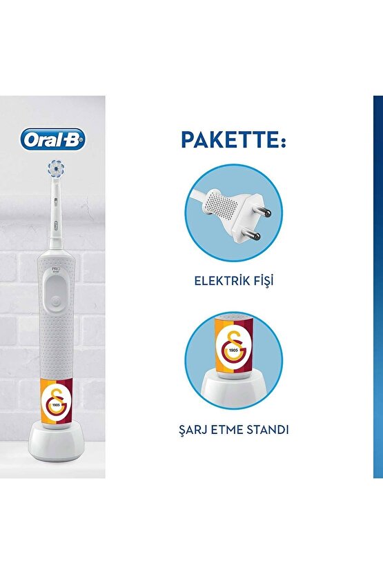 D100 Vitality Şarj Edilebilir Diş Fırçası Galatasaray
