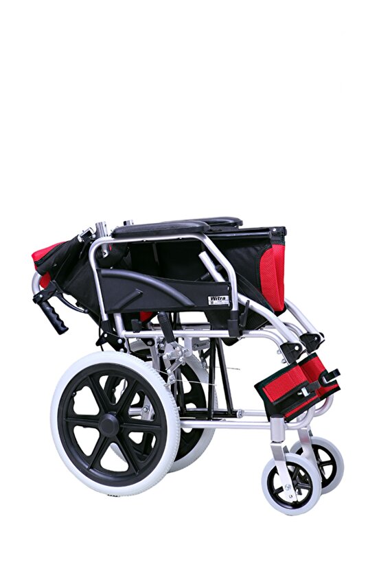 WİTRA Tekerlekli Iskemle Alüminyum Manuel Refakatçi Frenli Transfer Tekerlekli Sandalye