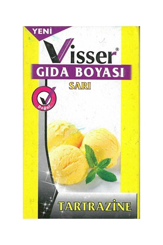 Visser Toz Gıda Boyası 9 Gram - Sarı