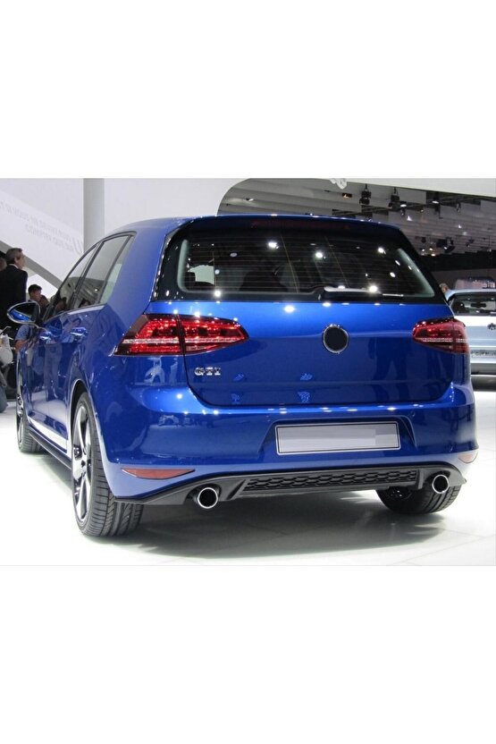 Vw Golf 7 Gti Arka Tampon Difüzörü Pianoblack 2013