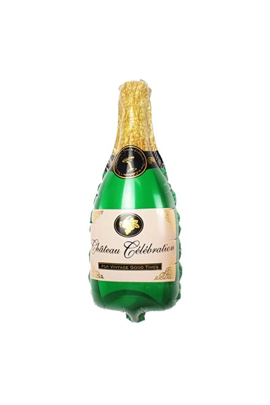 DEV BOY BRİDE TO BE  şampanya Şişesi Yeşil Folyo Balon 93 X 48 Cm 1 ADET