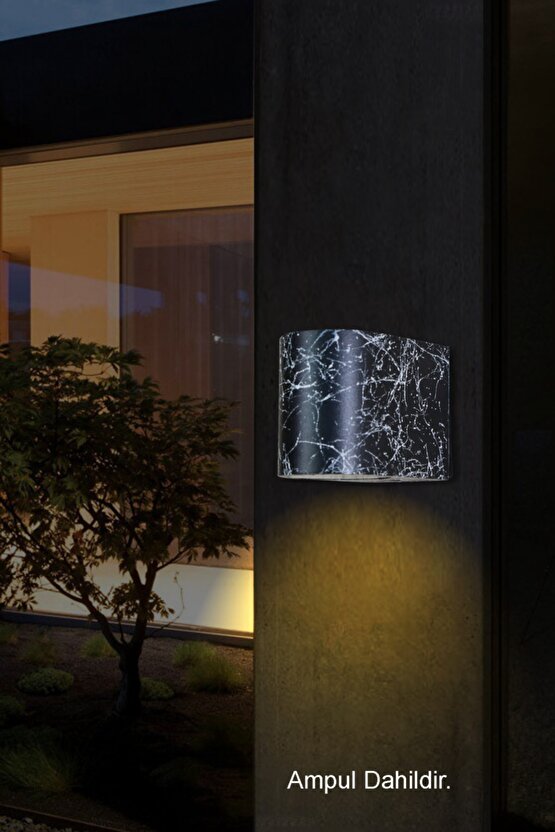 Amber Işık Led Iç - Dış Mekan Dekoratif Modern Lüks Aplik - Ip65
