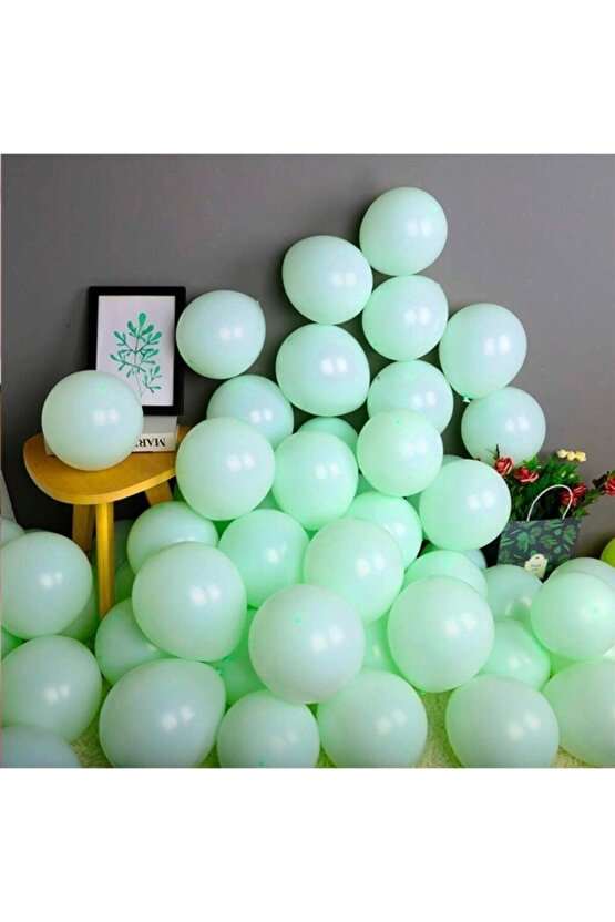 Makaron Balon Yeşil 12inç (5adet)