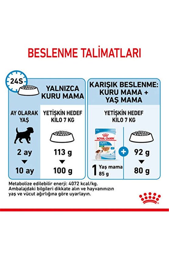 Mini Puppy Yavru Kuru Köpek Maması 4 Kg