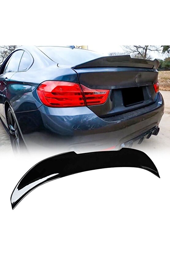 Bmw F36 Psm Bagaj Üstü Spoiler Siyah Boyalı Plastik 2013  2017