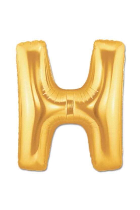 Gold Folyo Balon H Harfi 40 Inç 100 cm