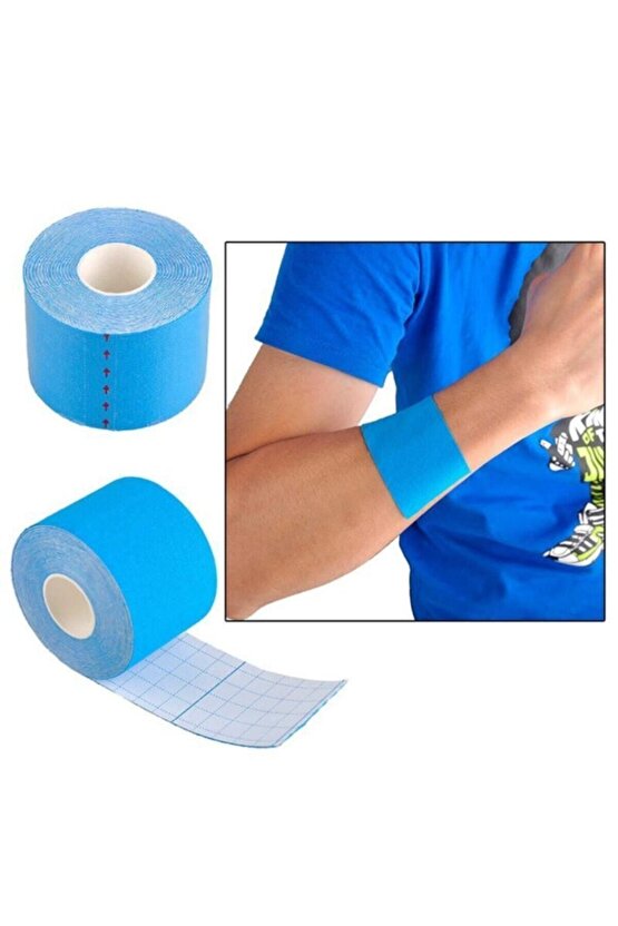 Kinesiology Tape Ağrı Bandı 5 cm X 5 mt Mavi