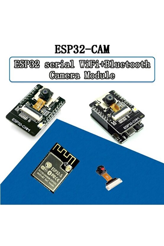 Esp32-cam + Esp32 Seri Wifi Esp32 + Ov2640 Kamera Esp32 Cam