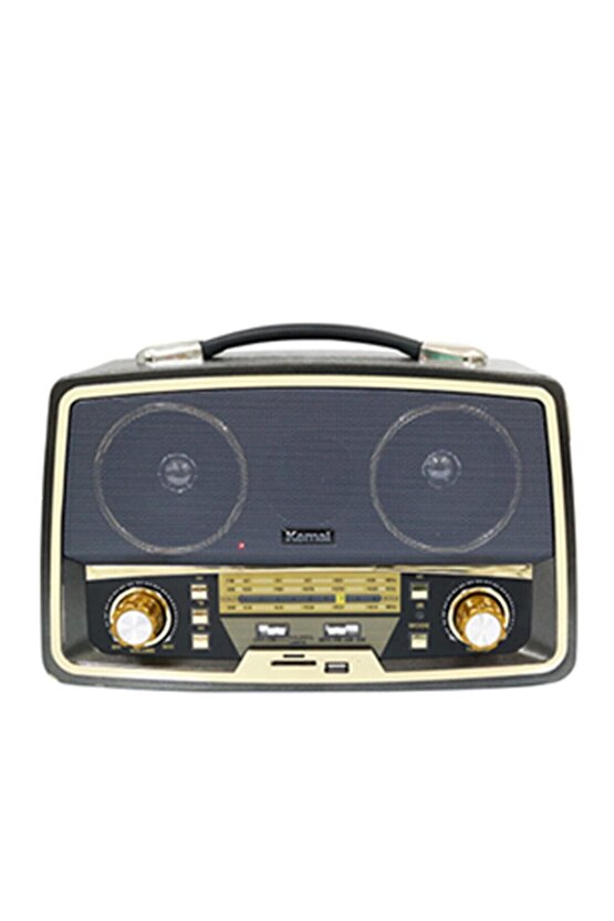 -md-1701bt Siyah Nostalji Bluetooth-sd Kart Girişli Retro Vıntage Radyo