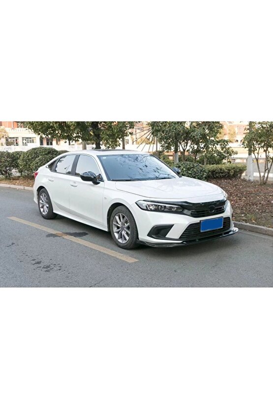 Honda Civic Ön Tampon Altı Lip Piano Black 2021 Için Uygundur