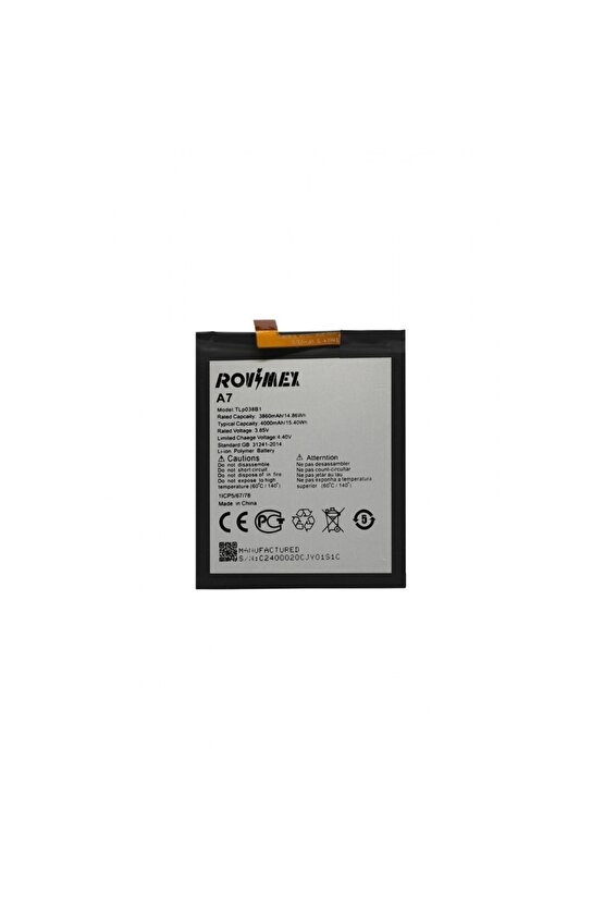 Alcatel A7 (5090y) Rovimex Batarya Pil