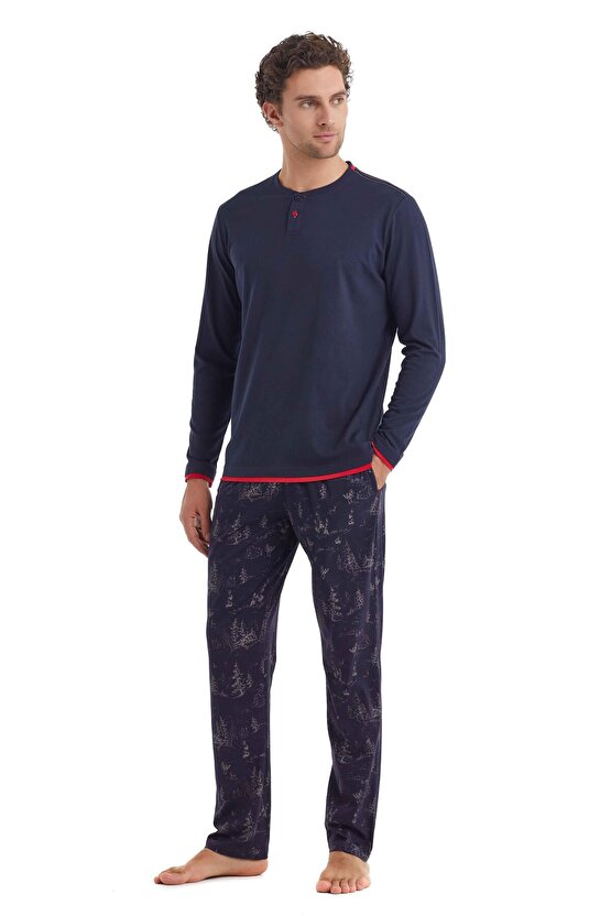 Erkek Uzun Kol Pijama Takımı 40106