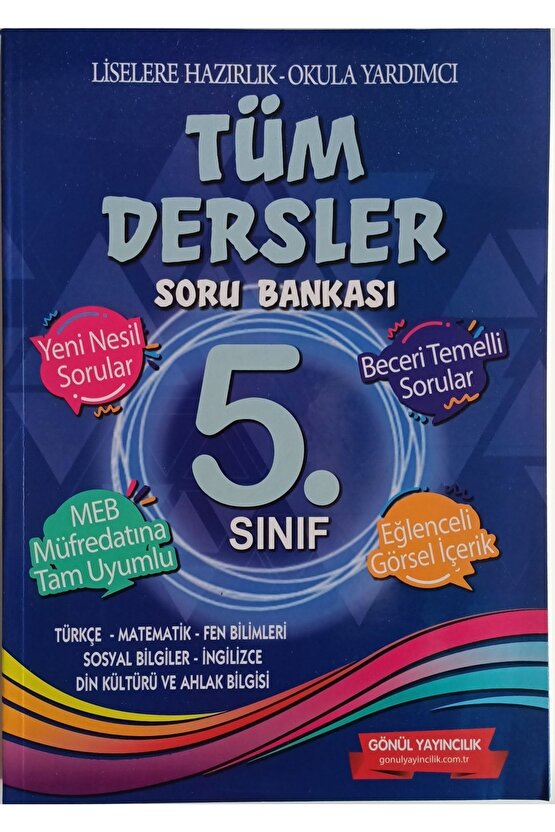 5.sınıf Tüm Dersler Beceri Temelli Yeni Nesil Soru Bankası