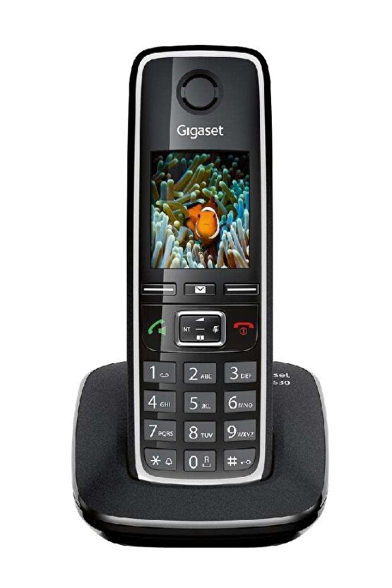 C530 Ip Siyah Telsiz Telefon Işıklı Ekran 200 Rehber