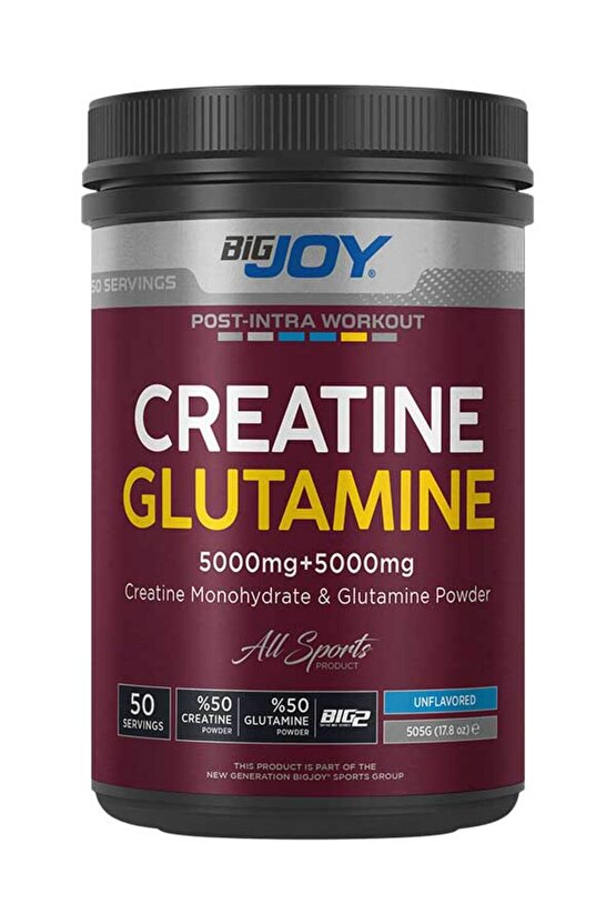 Creatine Glutamine 505g 50 Servis Big2 Kreatin Glutamin Amino Asit