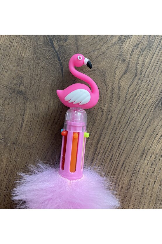 Peluş Flamingo Renkli Tükenmez Kalem