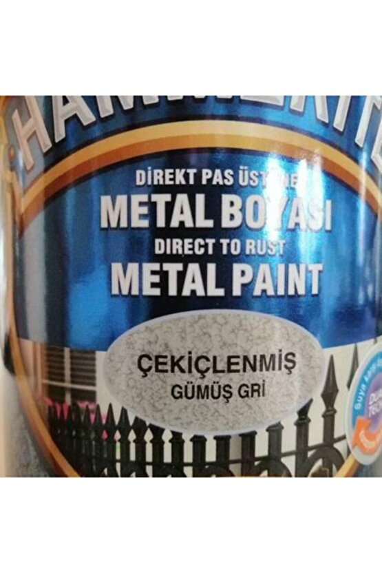 Gümüş Gri Hammerite Metal Ve Çelik Kapı Boyası ,2,5lt