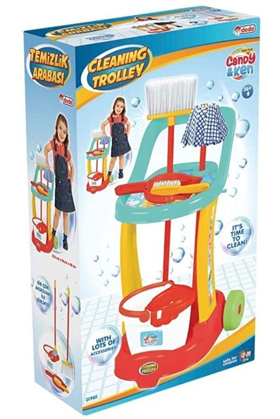 -candy & Ken Temizlik Arabası Kız Çocuk Oyun Seti