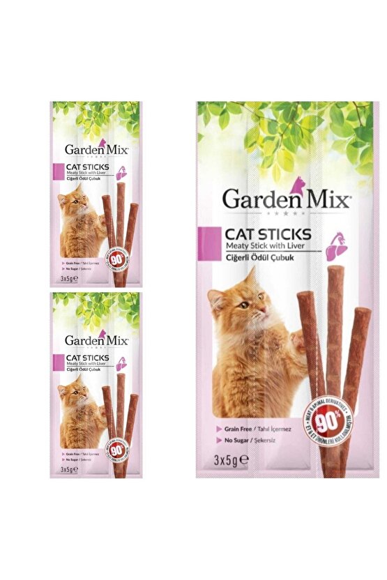 Neo Pet Market Ciğerli Kedi Stick Ödül 3*5 Gr- 3 Paket