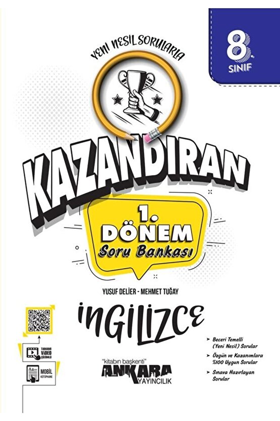 LGS Kazandıran 8. Sınıf 1.Dönem İngilizce Soru Bankası  Ankara Yayıncılık  9786258149708