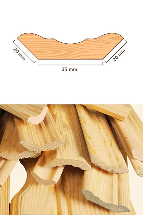 100 cm Ahşap Geniş Süpürgelik (8lik)