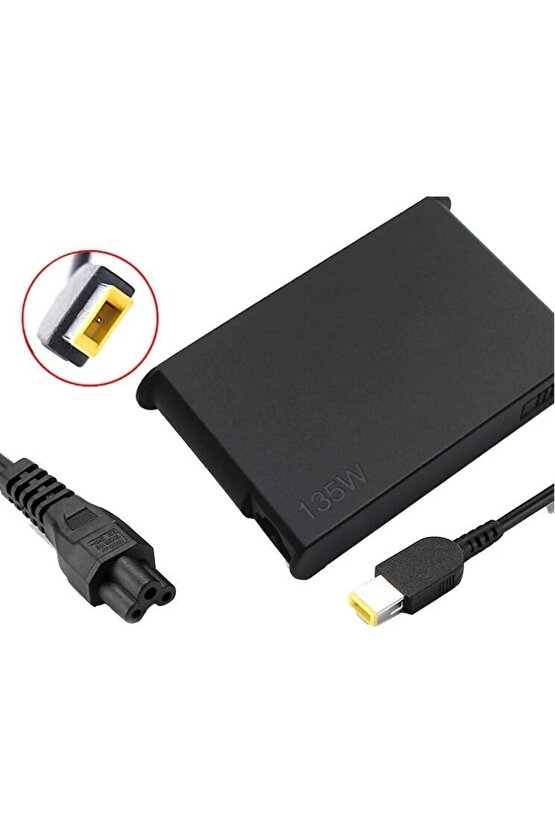 Lenovo 20V 6.75A 135W USB Uç Notebook Adaptör (KARE) SQUARE  FST135W