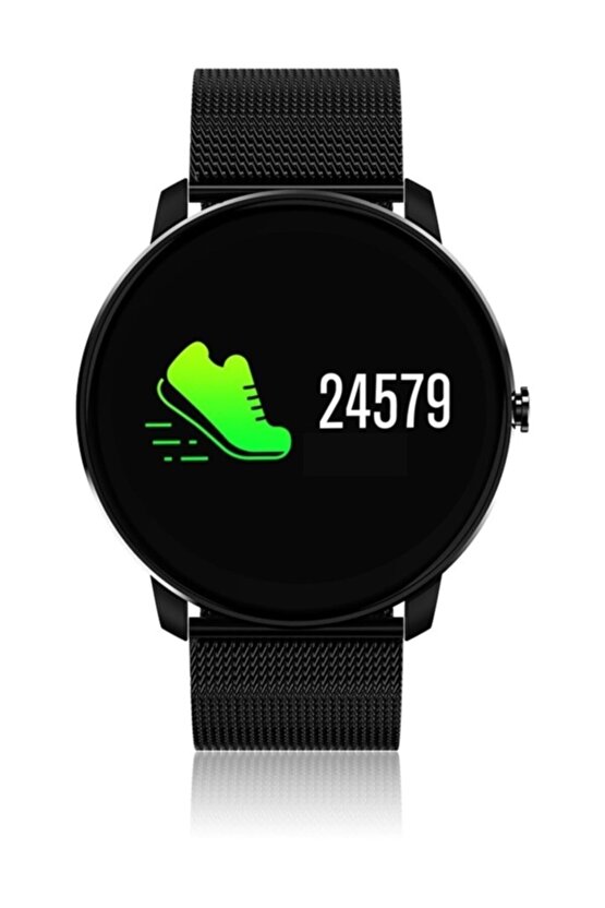 Siyah Smart Watch Akıllı Saat Sn52