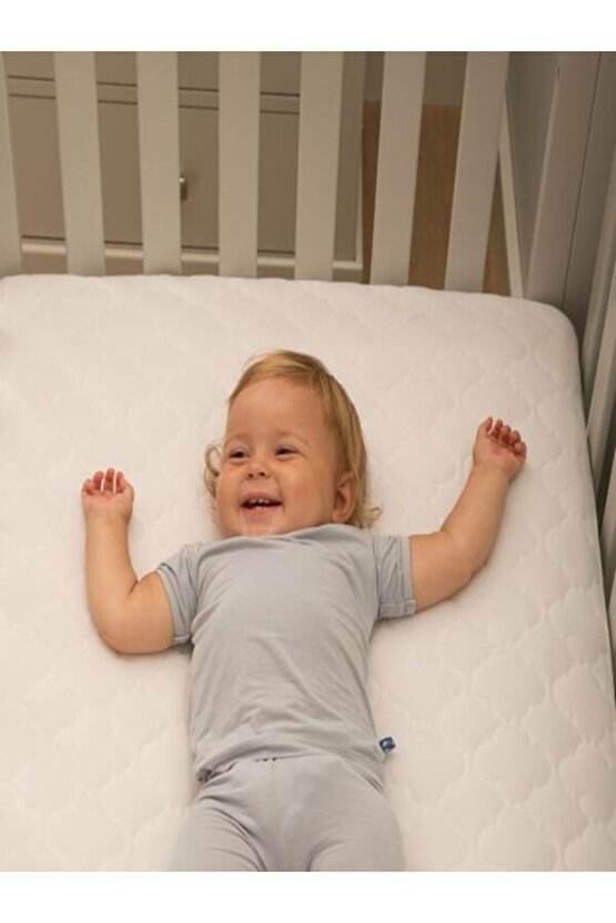 Anne Yanı Park Beşik Ortopedik Visco 70x120 cm Pamuk Bebek Çocuk Yatağı