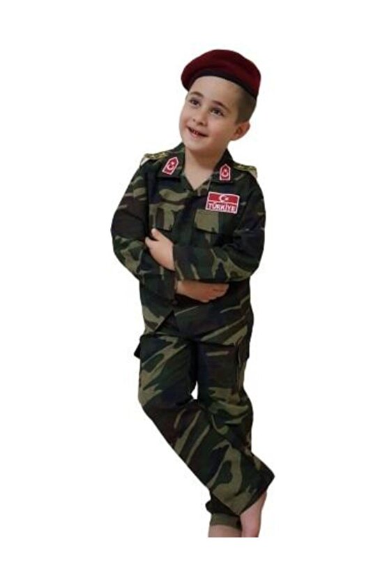 Çocuk Asker Komando Kıyafeti