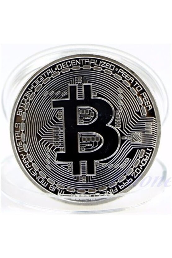 Bitcoin Madeni Hediyelik Coin Sanal Para