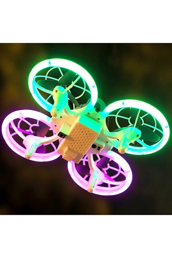 Kameralı Şarjlı Drone Led Işıklı Wifi App Ve Uzaktan Kumanda Kontrollü Quadcopter