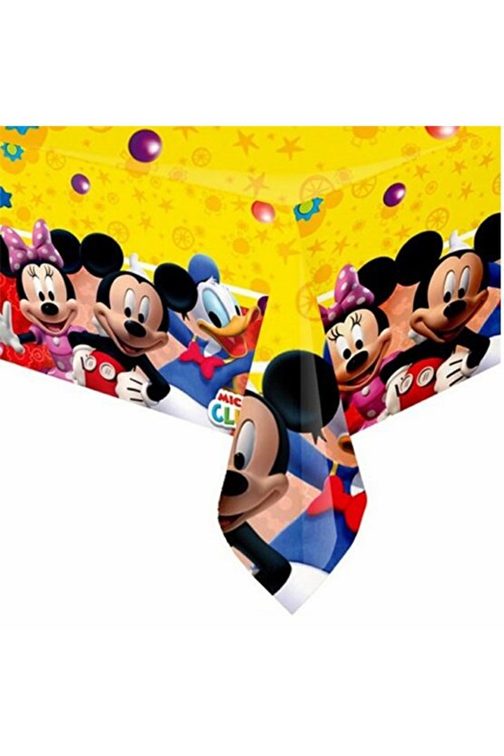 Mickey Mouse Disney Masa Örtüsü 120x180 Mickey Mouse Konsept Doğum Günü Parti Malzemeleri