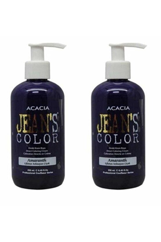 Jeans Color Saç Boyası Eflatun Solmayan Çiçek 250ml 2 Adet