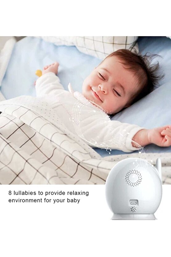 4.3 inç WiFi Bebek Monitörü, 8 IR Gece Görüş Ledli Güvenlik ve Bebek izleme Kamerası 2 Yönlü Ses